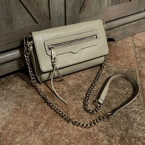 REBECCA MINKOFF Avery Envelope Crossbody Bag Detachable Strap Clutch